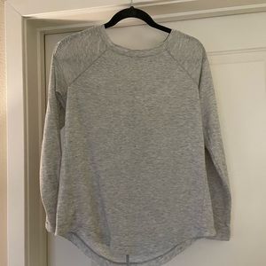 Loft Light Gray Sweater Size S